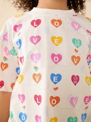 Little Bird by Jools Oliver Rainbow Slogan Boxy T-Shirt - Image 6 of 15