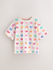 Little Bird by Jools Oliver Rainbow Slogan Boxy T-Shirt - Image 8 of 15