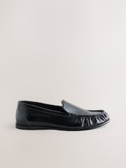 Black Forever Comfort®  Leather Round Toe Loafers - Image 3 of 5