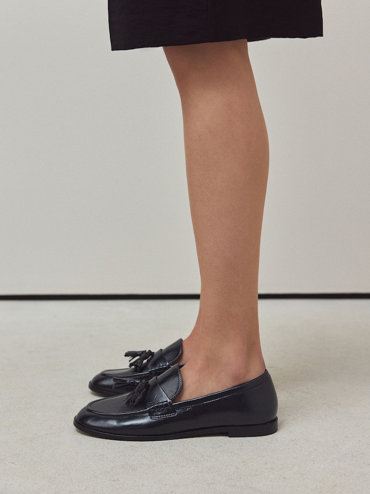 Navy Forever Comfort® Tassle Penny Loafers - Image 2 of 4 Navy Forever Comfort® Tassle Penny Loafers - Image 2 of 4