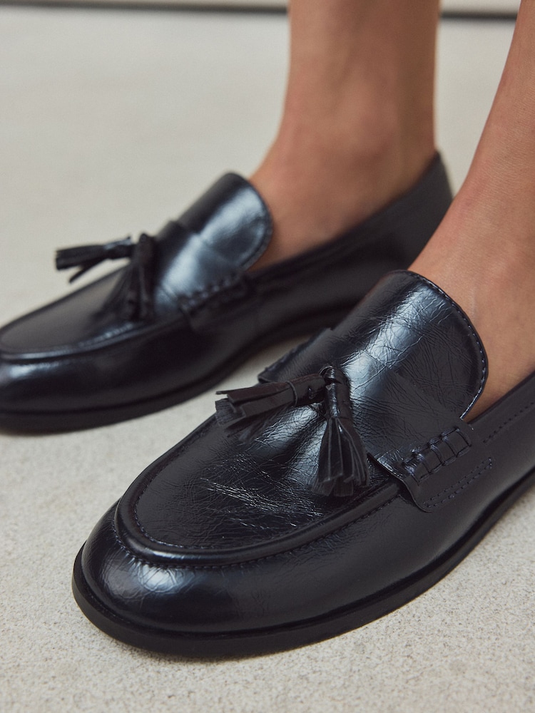 Navy Forever Comfort® Tassle Penny Loafers - Image 4 of 4 Navy Forever Comfort® Tassle Penny Loafers - Image 4 of 4