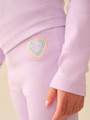 Little Bird by Jools Oliver Pastel Rainbow Ribbed Jersey Top 5 Packs - Image 10 of 20