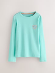 Little Bird by Jools Oliver Pastel Rainbow Ribbed Jersey Top 5 Packs - Image 12 of 20