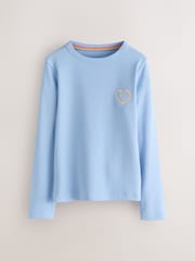Little Bird by Jools Oliver Pastel Rainbow Ribbed Jersey Top 5 Packs - Image 14 of 20