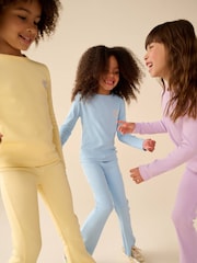 Little Bird by Jools Oliver Pastel Rainbow Ribbed Jersey Top 5 Packs - Image 3 of 20