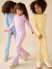 Little Bird by Jools Oliver Pastel Rainbow Ribbed Jersey Top 5 Packs - Image 4 of 20
