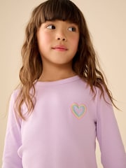 Little Bird by Jools Oliver Pastel Rainbow Ribbed Jersey Top 5 Packs - Image 8 of 20