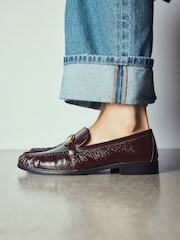 Black Forever Comfort® Leather Trim Detail Loafers - Image 1 of 5