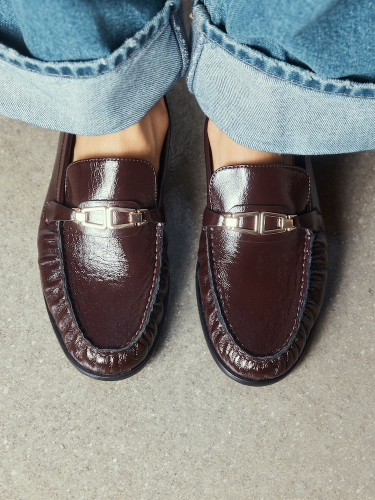Black Forever Comfort® Leather Trim Detail Loafers - Image 2 of 5 Black Forever Comfort® Leather Trim Detail Loafers - Image 2 of 5