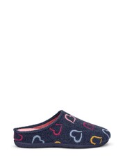 Hotter Blue Standard Fit Season Slip-On Slippers - Image 1 of 4