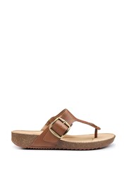 Hotter Brown Wide Fit Resort Slip-On/Buckle Casual Sandals - Image 1 of 4
