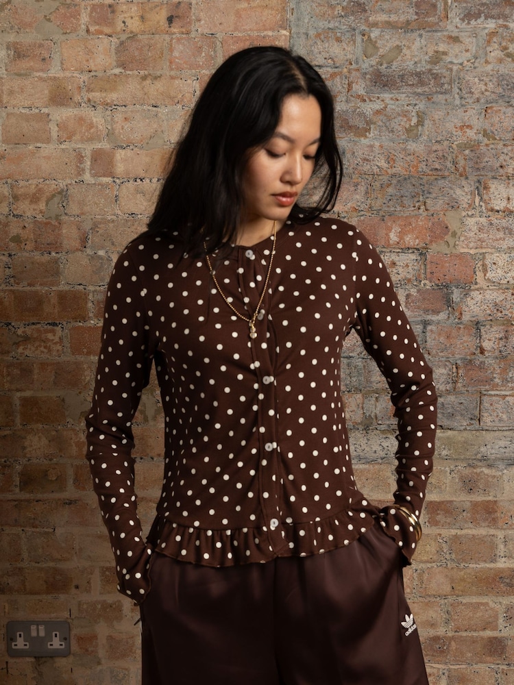 Amy Lynn Edie Viscose Polkadot Cardigan - Imagen 1 de 6 Amy Lynn Edie Viscose Polkadot Cardigan - Imagen 1 de 6