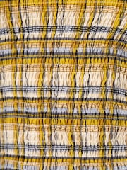 Amy Lynn Elsa Plaid Long Sleeve Smocked Top - Imagen 11 de 11