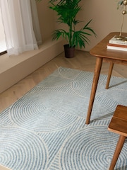 Asiatic Rugs Blue Muse Swirl Rug - Image 1 of 6