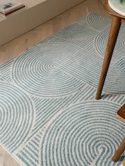 Asiatic Rugs Blue Muse Swirl Rug - Image 2 of 6