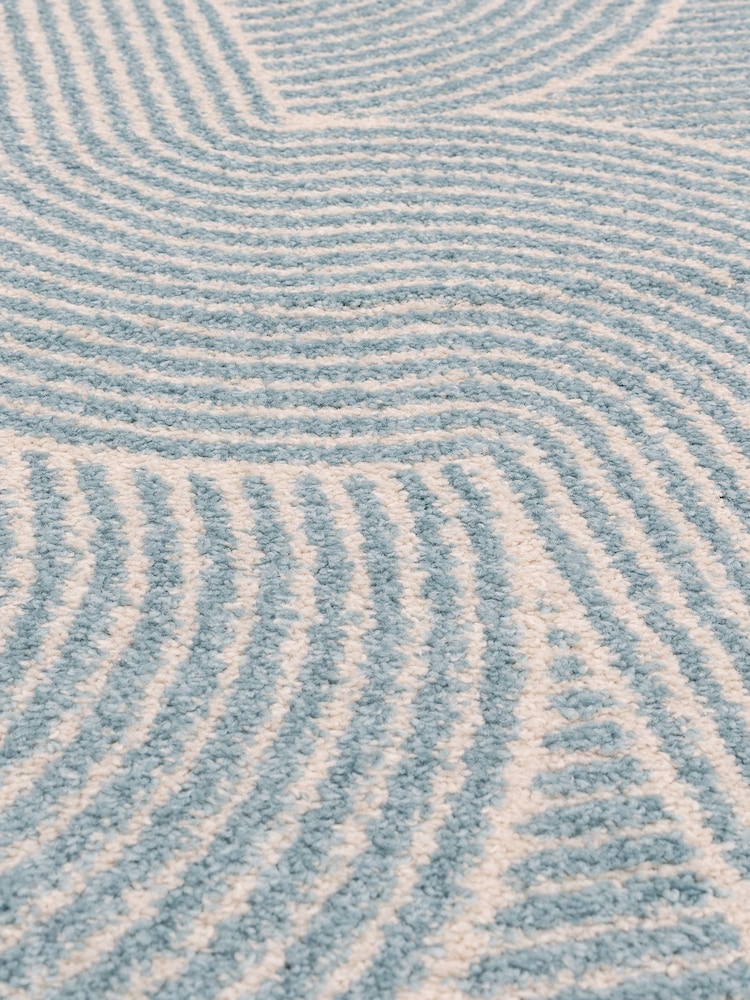 Asiatic Rugs Blue Muse Swirl Rug - Image 6 of 6