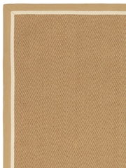 Asiatic Rugs Linen Cream Bordo Herringbone Rug - Image 5 of 6