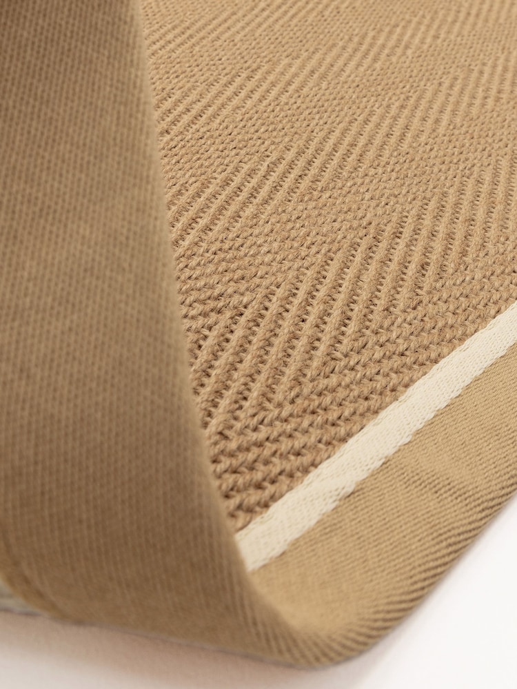 Asiatic Rugs Linen Cream Bordo Herringbone Rug - Image 6 of 6