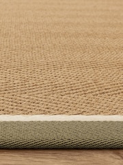 Asiatic Rugs Khaki Cream Bordo Herringbone Rug - Image 3 of 6