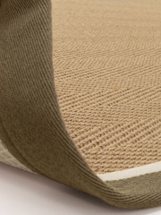 Asiatic Rugs Khaki Cream Bordo Herringbone Rug - Image 6 of 6