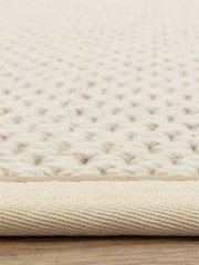 Asiatic Rugs Cream Linen Korra Double Loop Rug - Image 3 of 6