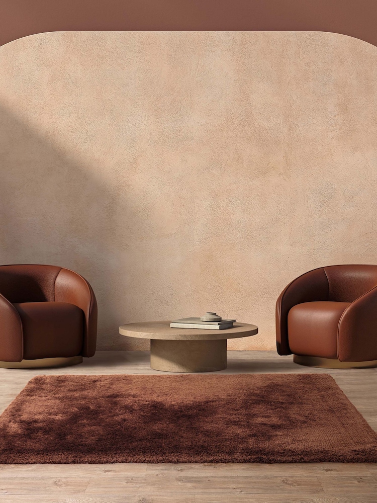 Asiatic Rugs Chocolate Brown Plush Rug - Image 1 of 4