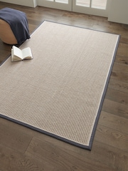 Asiatic Rugs Slate Cream Korra Loop Rug - Image 1 of 6