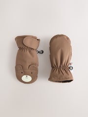 Brown Bear Ski Mitten Gloves (3mths-6yrs) - Image 1 of 3