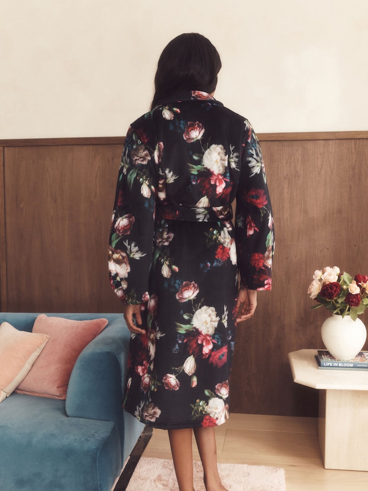 B by Ted Baker Cosy Robe with Faux Fur Lining - Image 2 of 5 B by Ted Baker Cosy Robe with Faux Fur Lining - Image 2 of 5
