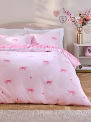Pink Cheetah Heart Reversible Bed Set - Image 2 of 8