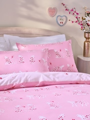 Pink Cheetah Heart Reversible Bed Set - Image 3 of 8