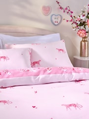 Pink Cheetah Heart Reversible Bed Set - Image 4 of 8