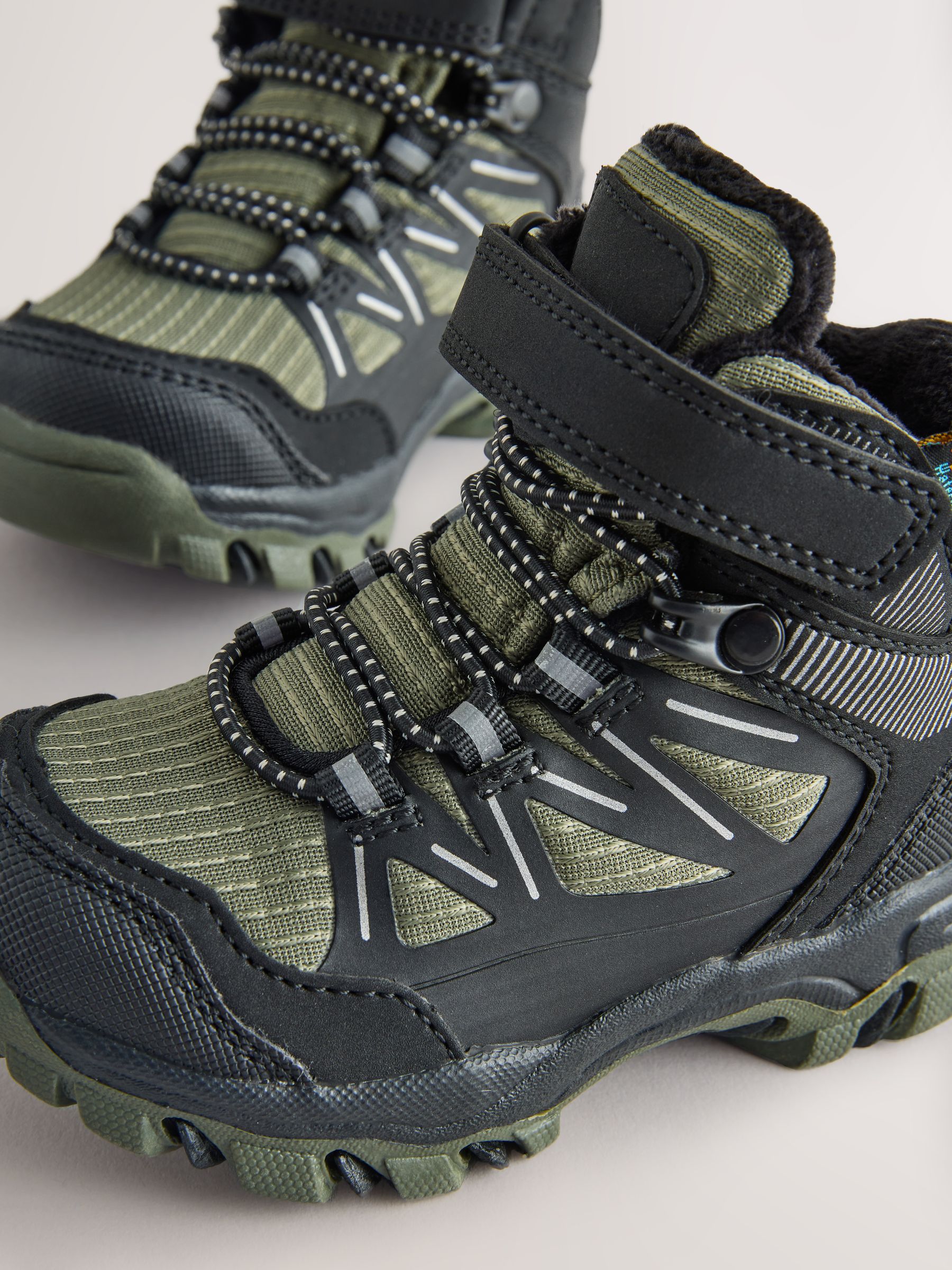 Buy Green/Black Touch Fastening Elastic Lace Waterproof Hiker