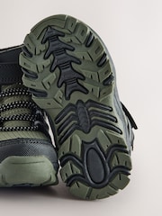 Green/Black Touch Fastening Elastic Lace Waterproof Hiker Boots - Image 5 of 5