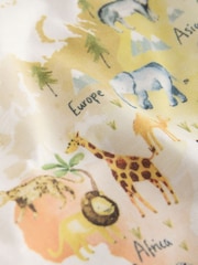 Cream Watercolour World Map Long Sleeve All Over Print T-Shirt (3mths-7yrs) - Image 7 of 8