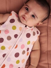 Multi Polka Dot 2.5 Tog Removable Sleeve Baby Sleep Bag - Image 2 of 3