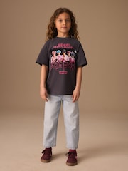 Grey Saja Boys KPOP Demon Hunters Short Sleeve T-Shirt (6-16yrs) - Image 2 of 4