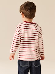 Burg/White Koala Plane Long Sleeve Appliqué T-Shirt (3mths-7yrs) - Image 3 of 8