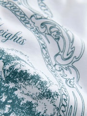 White Official Wuthering Heights License Graphic Crew Neck T-Shirt - Image 6 of 6