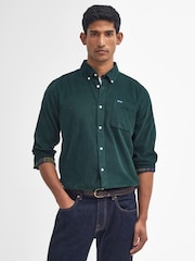 Barbour® Forest Green Ramsey Tailored Cord Shirt - Image 1 of 7