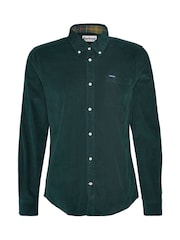 Barbour® Forest Green Ramsey Tailored Cord Shirt - Image 6 of 7