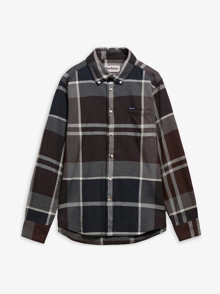 Barbour® Brown Dunoon Tartan Shirt - Image 5 of 5