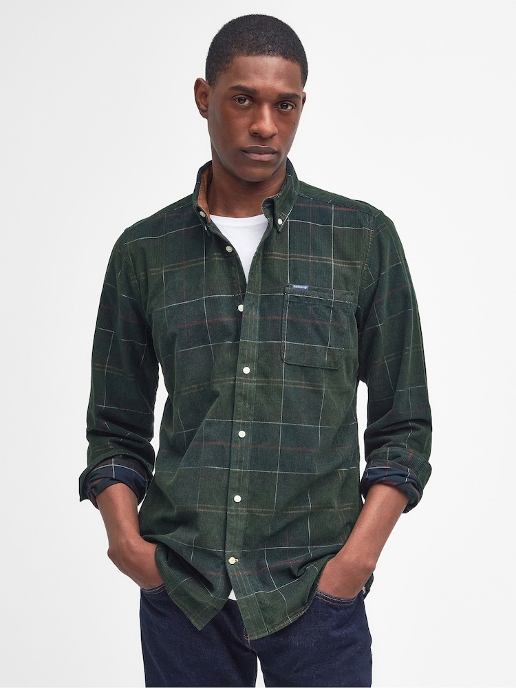 Barbour® Green Blair Tartan Cord Shirt - Image 1 of 7