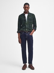 Barbour® Green Blair Tartan Cord Shirt - Image 4 of 7