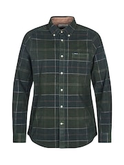 Barbour® Green Blair Tartan Cord Shirt - Image 6 of 7