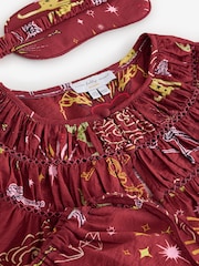 Never Fully Dressed Burgundy Red Christmas Balloon Trousers Pyjamas - Image 12 of 15