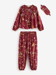 Never Fully Dressed Burgundy Red Christmas Balloon Trousers Pyjamas - Image 7 of 15