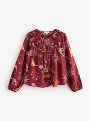 Never Fully Dressed Burgundy Red Christmas Balloon Trousers Pyjamas - Image 8 of 15