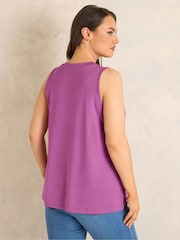 Evans Pink Modal Rich Vest Top - Image 2 of 5
