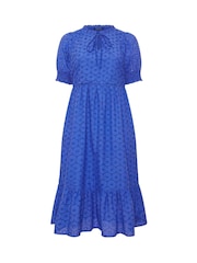 Evans Blue Broderie Boho Dress - Image 5 of 5